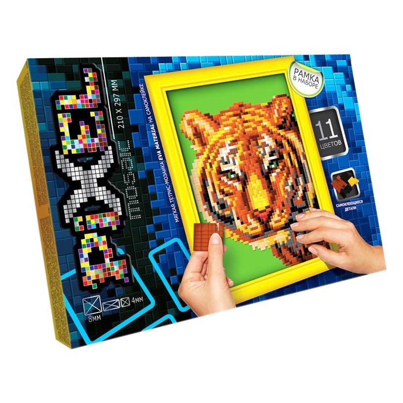 Набір для творчості Danko Toys Мозаїка Піксель Тигр РМ-01-05 21х29,7 см рамка в наборі (RLT46944)