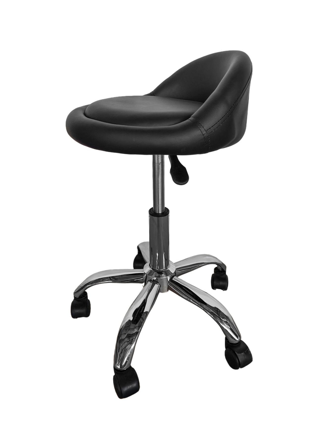 Табурет на колесах со спинкой круглый Черный (368130) - фото 6 Табурет на колесах со спинкой круглый Черный (368130) - фото 6