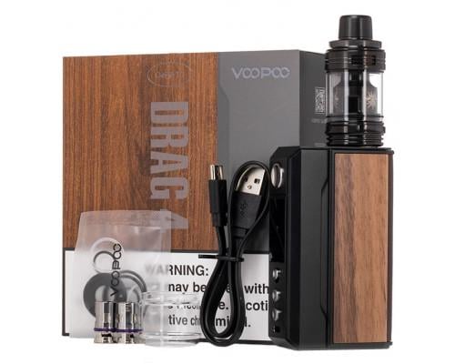 Электронная сигарета Voopoo Drag 4 177W with UFORCE-L Kit Black Walnut (12406) - фото 3