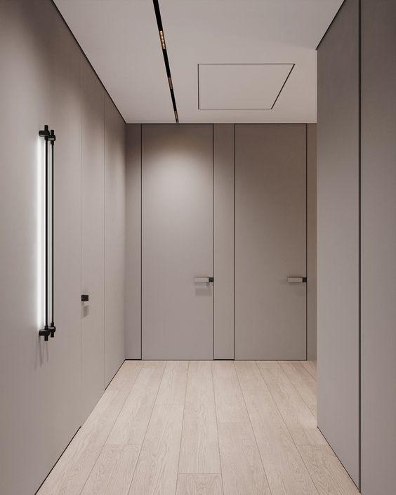 Дверь скрытого монтажа DoorsDesign грунтованная левая 800х200 мм (45DDoors800R) - фото 3