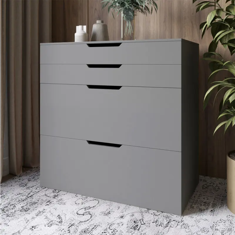 Комод-трюмо с зеркалом Lion Aziya Антрацит (Lion-041662) - фото 3 Комод-трюмо с зеркалом Lion Aziya Антрацит (Lion-041662) - фото 3