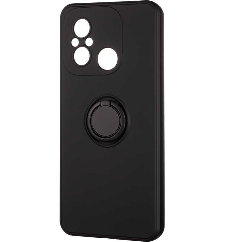Чехол Gelius Ring Holder Case для Xiaomi Redmi 12C Black - фото 3 Чехол Gelius Ring Holder Case для Xiaomi Redmi 12C Black - фото 3