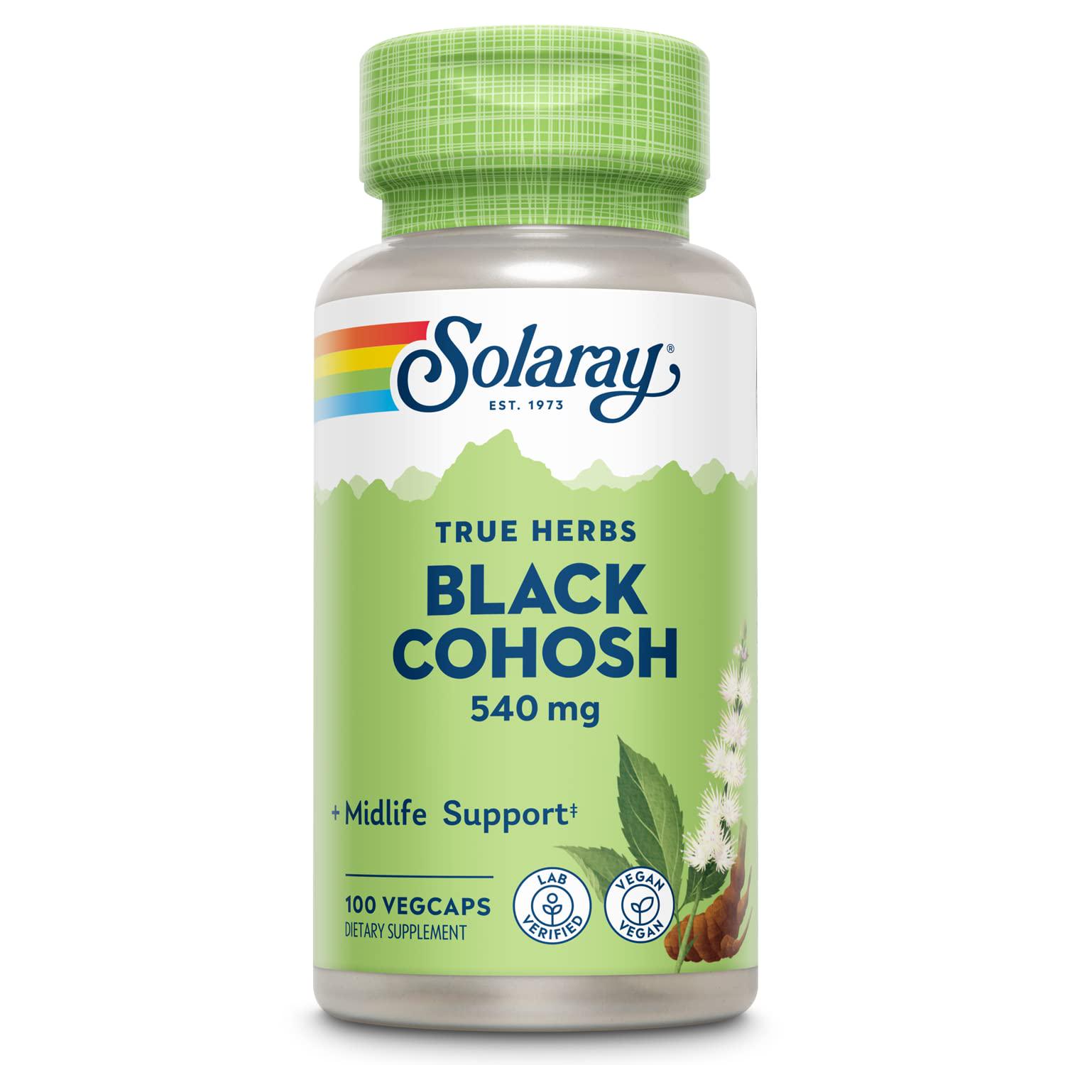 Экстракт черного кохоша Solaray Black Cohosh 540 мг 100 вег. кап