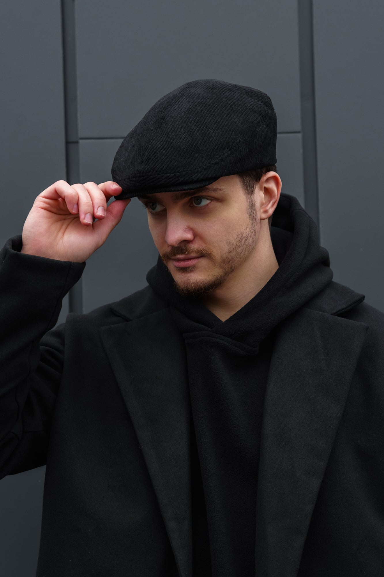 Кепка-кашкет Without Maestro канголка в рубчик Black (8056794 8056795) Кепка-кашкет Without Maestro канголка в рубчик Black (8056794 8056795)
