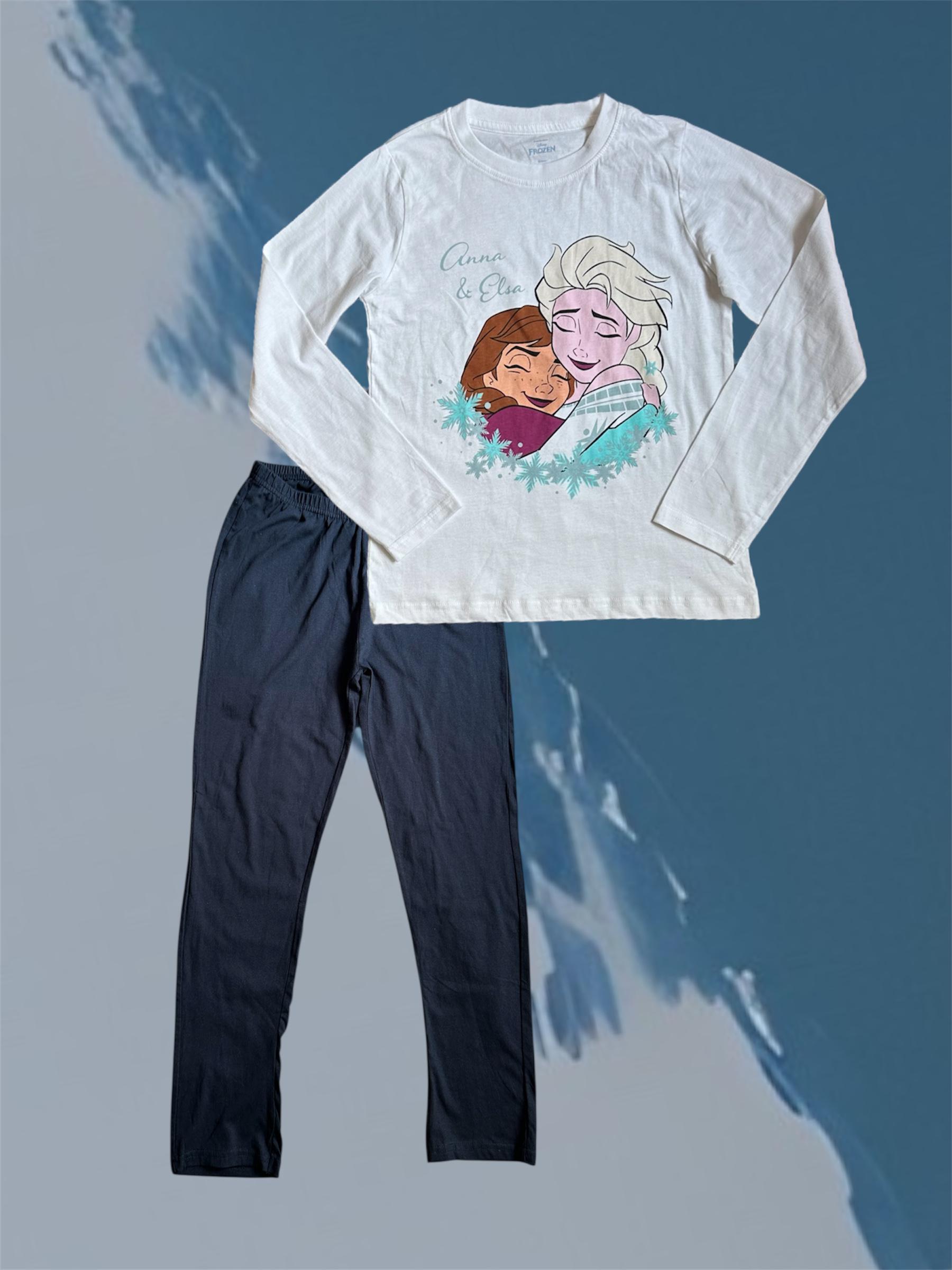 Пижама Disney FROZEN 8/10 лет 134-140 см Серо-синий