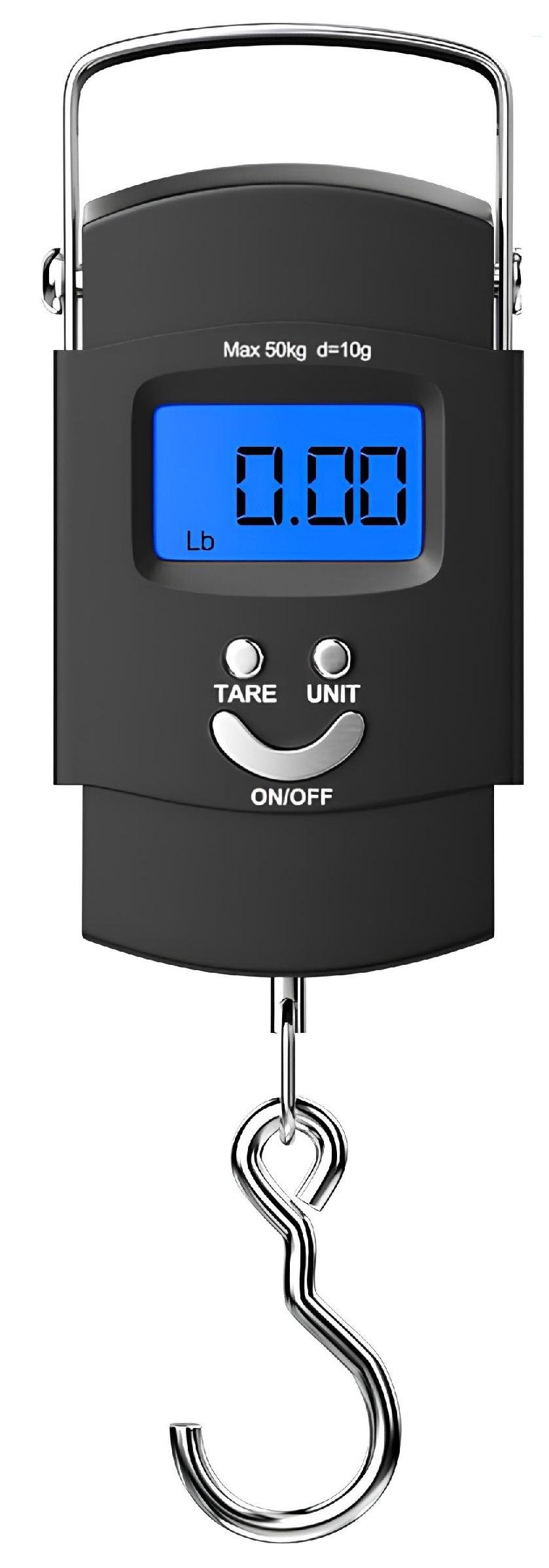 Ваги електронні кантерні Kayfovo EPS 12 портативні безмен для багажу до 50 кг (29128) Ваги електронні кантерні Kayfovo EPS 12 портативні безмен для багажу до 50 кг (29128)