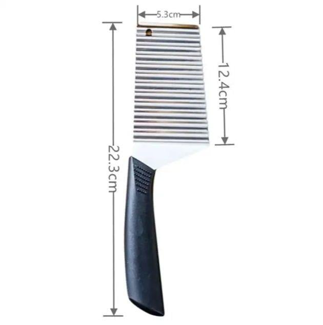 Ніж хвилястий для нарізання овочів і фруктів 12,4х5,3х22,3 см (20118) - фото 2