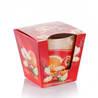 Свечка ароматическая Christmas Time корица и яблоко (28706)