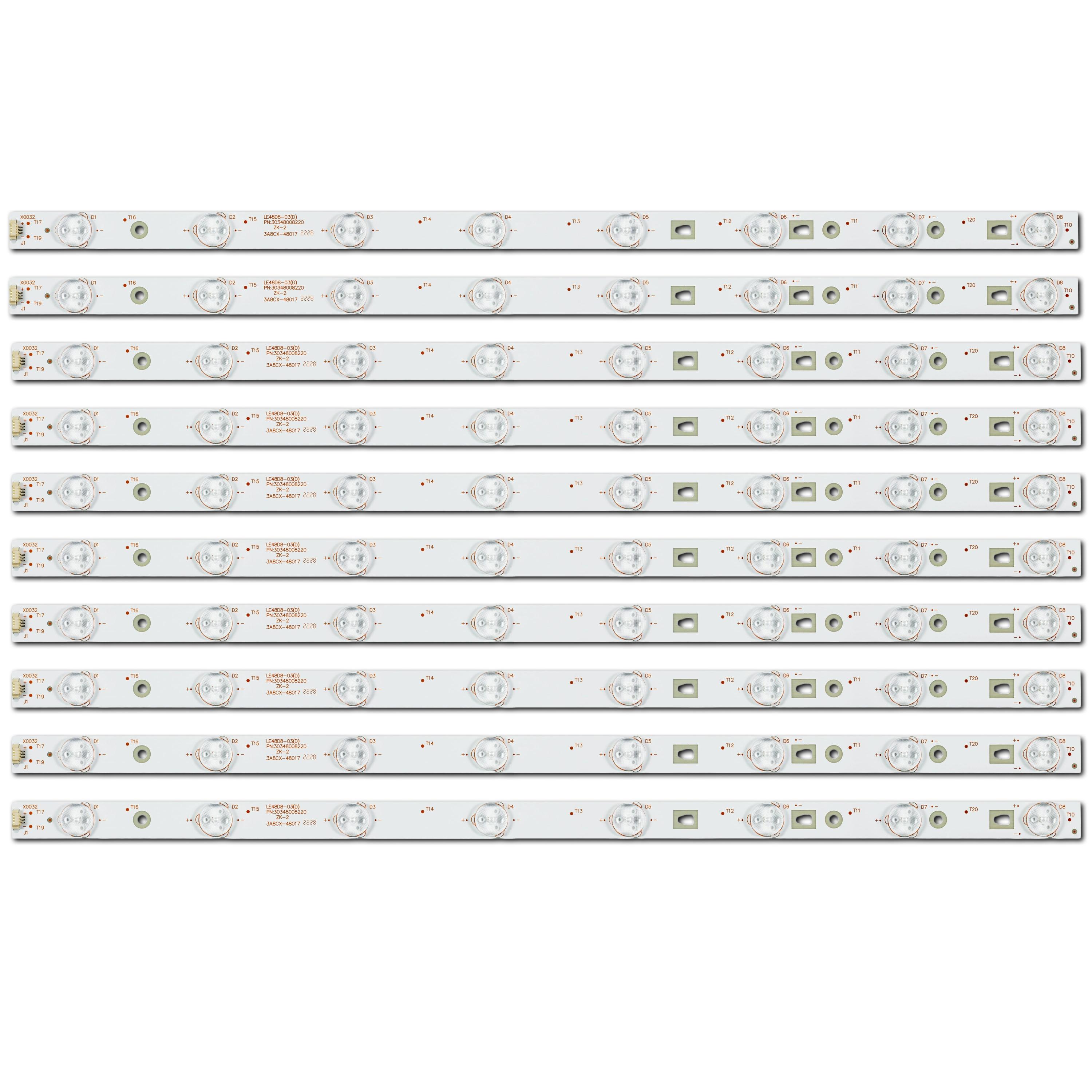 Комплект LED подсветки для TV LE48D8-03/D LED48D8-03/D LED48D08-ZC21AG-01 48D08-ZC21AG-01 30348008220 48" 10 шт. (ART-15188)