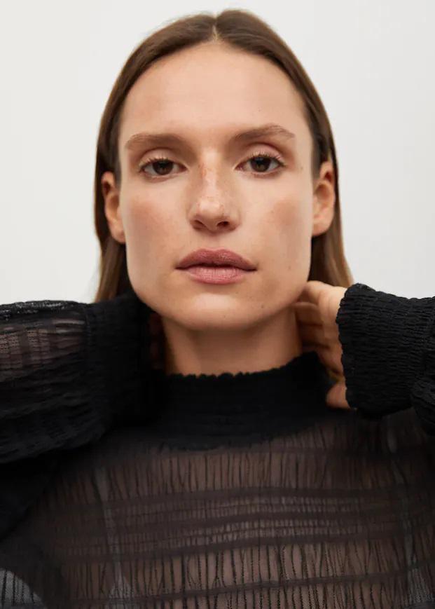 Блуза Mango S Black - фото 5 Блуза Mango S Black - фото 5