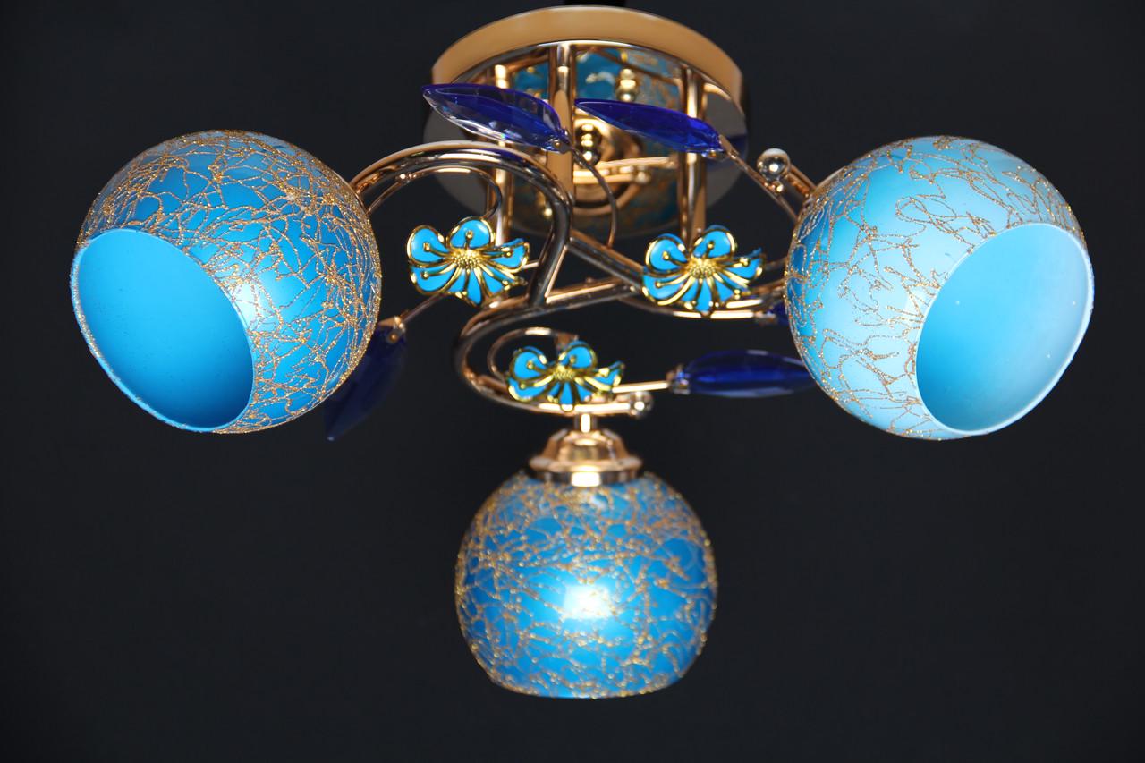 Люстра Svlight трехламповая 9085/3А Золотой/гол. (372922795)