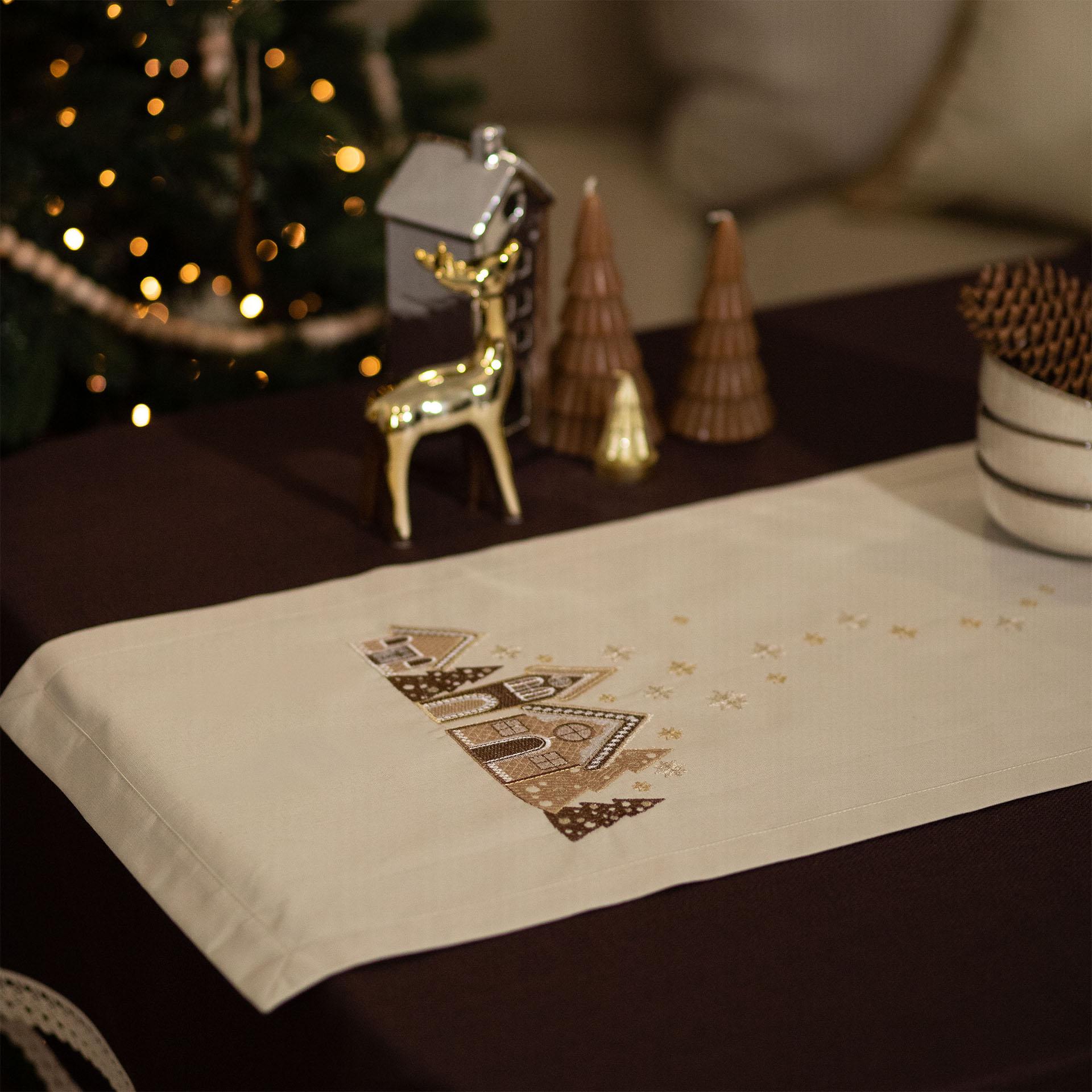 Доріжка новорічна Едельвіка Хатинки 1,40x0,40 м (327-24/00) Доріжка новорічна Едельвіка Хатинки 1,40x0,40 м (327-24/00)