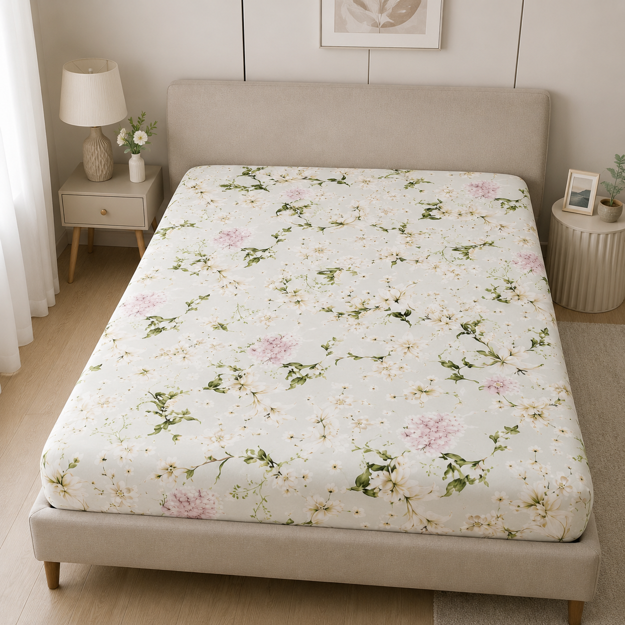 Простыня на резинке бязь голд люкс 160х200х25 см White Lily Простыня на резинке бязь голд люкс 160х200х25 см White Lily