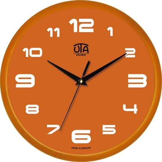 Часы настенные UTA Classic Классические 30x30 см Orange (118493)