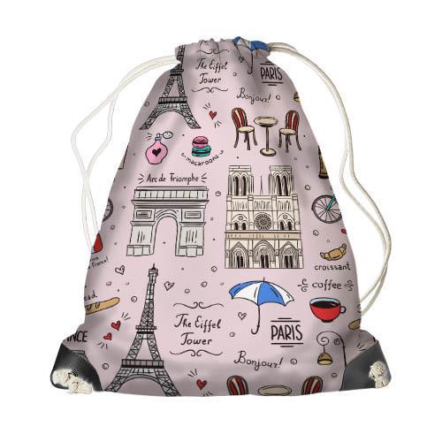 Рюкзак-мешок Presentville MINI Париж Франция Розовый (DRM 17M055 SE)