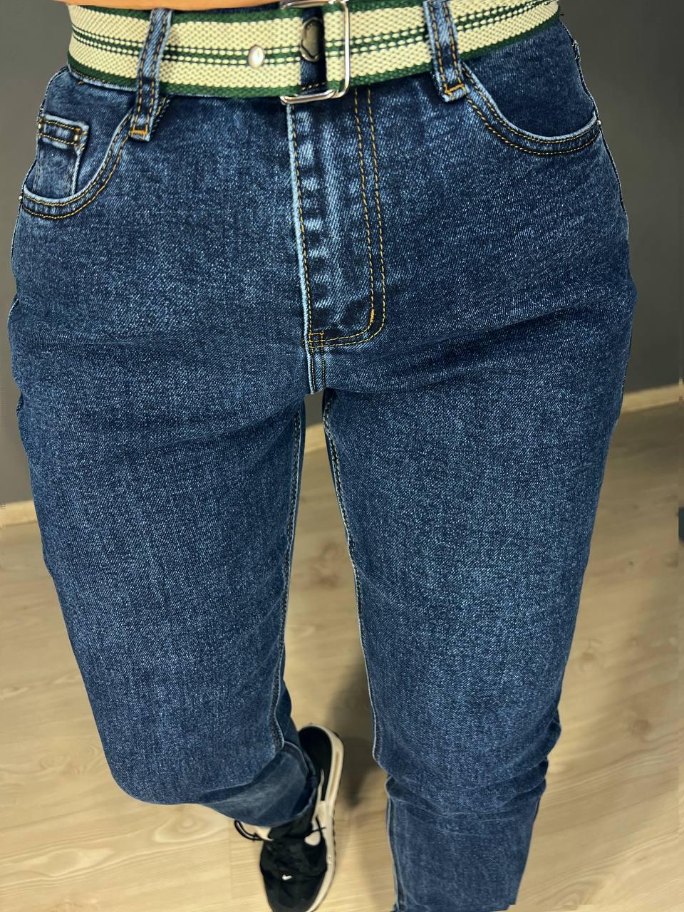 Джинси жіночі Vanver 8260 MOM з резинкою на талії і ременем р. 32 87 см 120 см Синій - фото 5 Джинси жіночі Vanver 8260 MOM з резинкою на талії і ременем р. 32 87 см 120 см Синій - фото 5