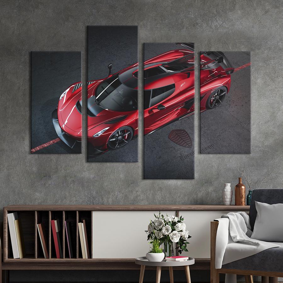 Картина на холсте Быстрый суперкар Koenigsegg Jesko Absolut 129x90 см (1241-42) Картина на холсте Быстрый суперкар Koenigsegg Jesko Absolut 129x90 см (1241-42)