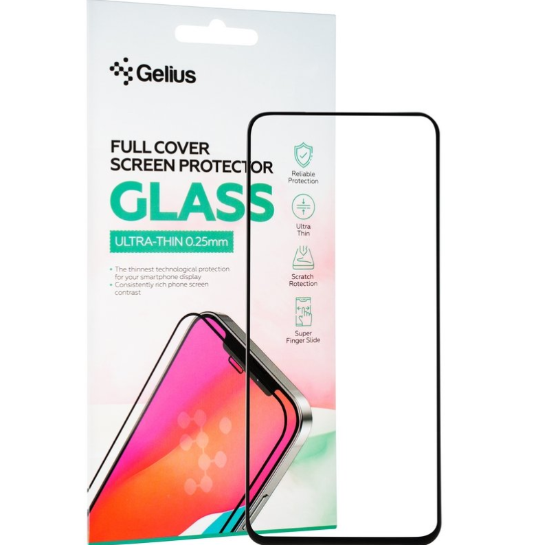 Защитное стекло Gelius Full Cover Ultra-Thin 0.25mm для Realme 10 Pro Black