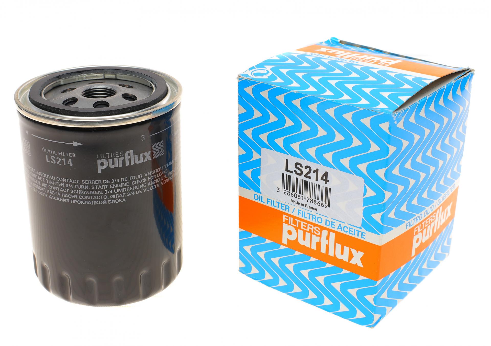 Фильтр масляный PURFLUX для VW T4 1,9TDI h 119- (LS214)
