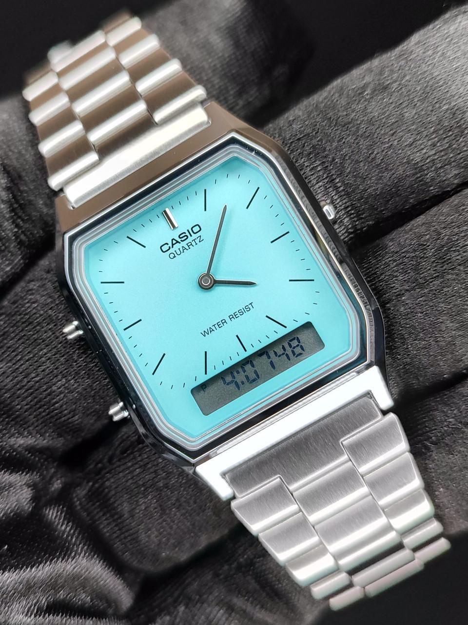 Наручные часы мужские Casio AQ-230A-2A2 Vintage Голубой (2736573006)
