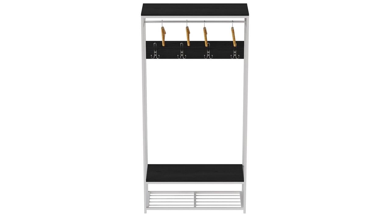 Вешалка модульная напольная Ferrum-decor Трелис 15 ДСП 16 мм 180x90x38 см Белый/Сосная Кембра (FRD-104372)