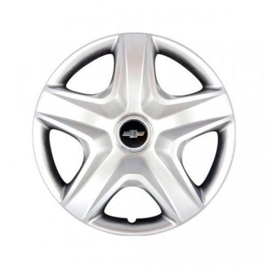 Автомобильные колпаки SKS 202 R14 с логотипом Chevrolet 4 шт. Серебристый