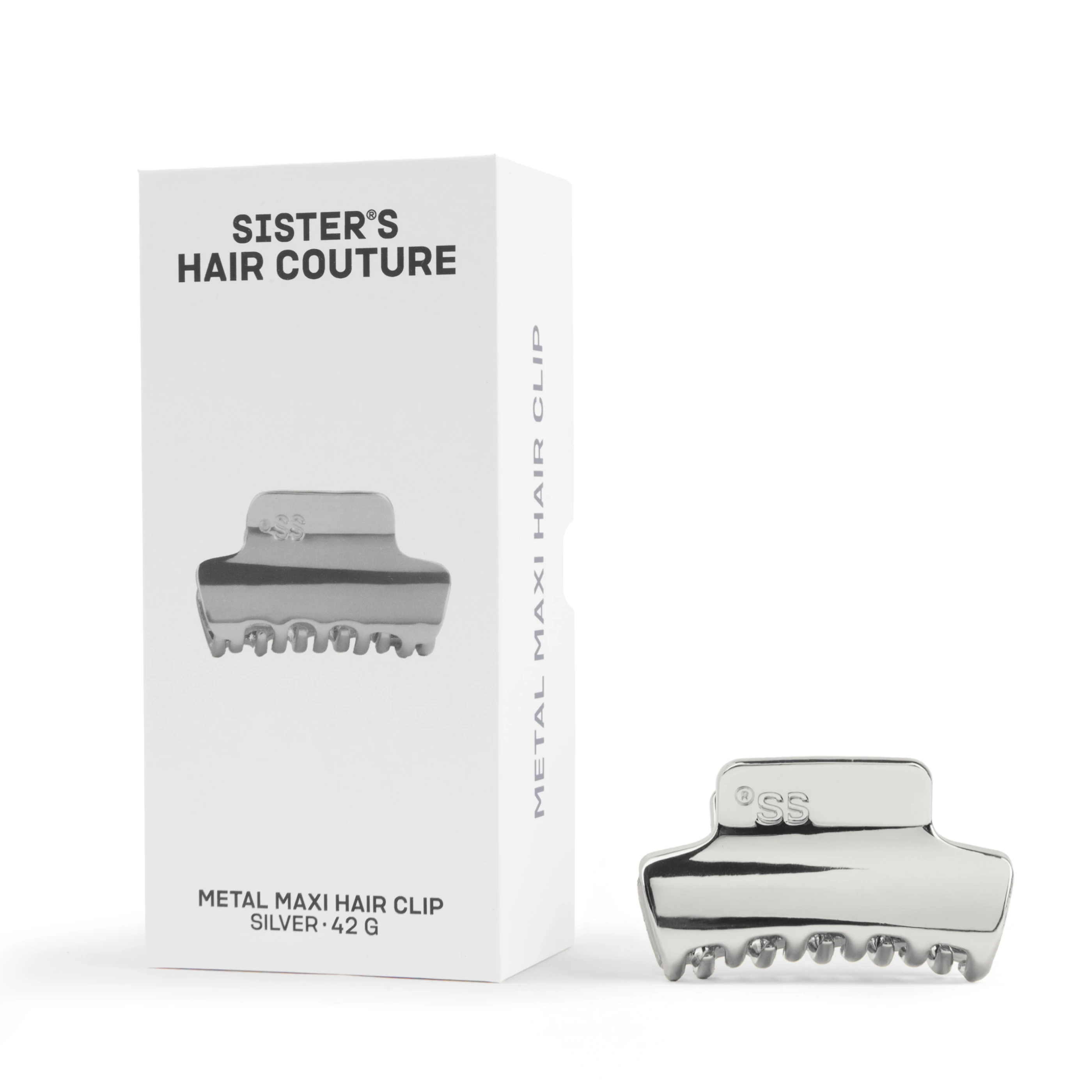 Металлическая заколка для волос Sister's Aroma Silver Maxi