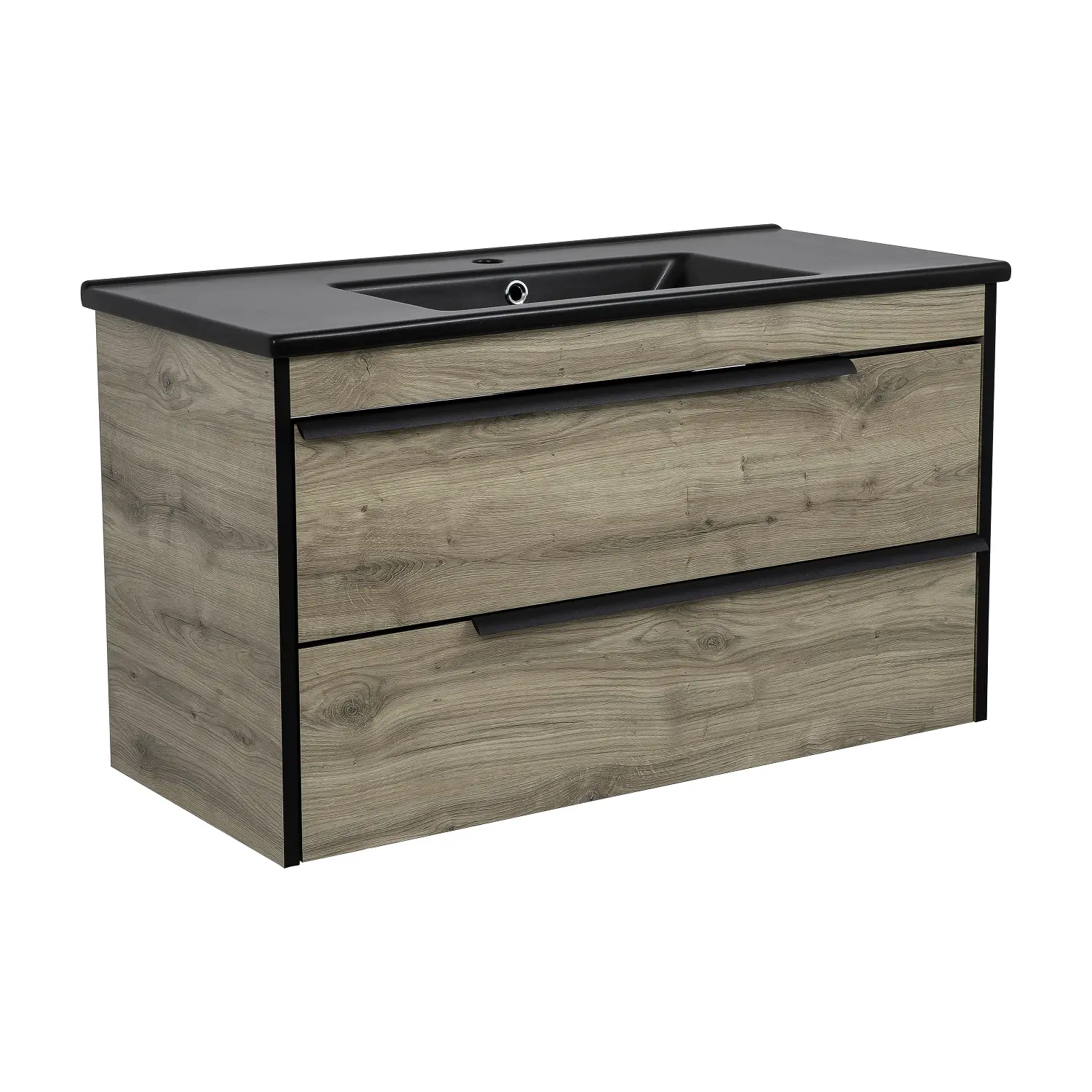 Тумба у ванну Aqua Rodos Loft-Neo 1000x445 універсальна з умивальником CeraStyle Arte 100 Дерево (АР000082563)