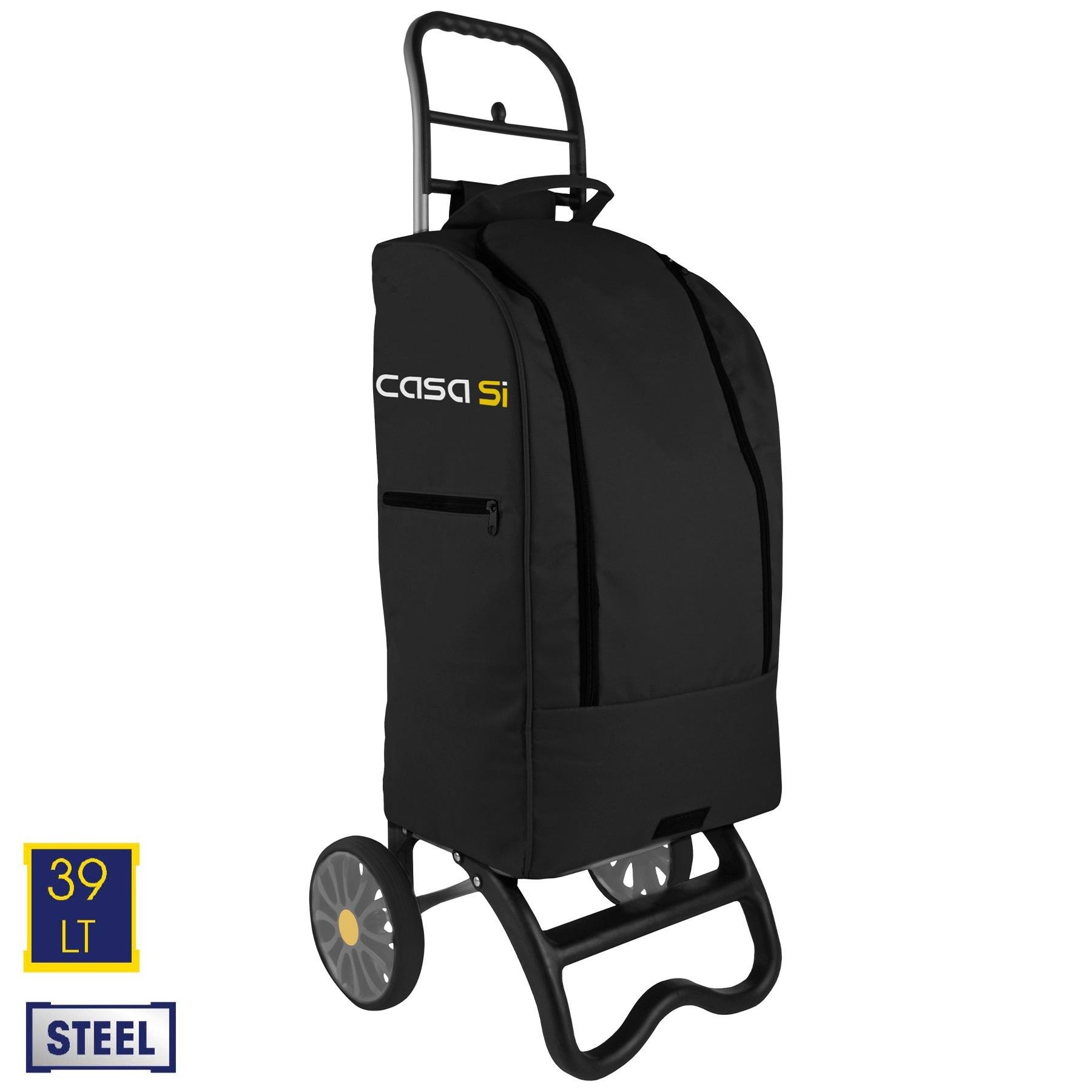 Сумка-візок Casa Si Partner 40 л Black (CS93076Y06S) - фото 3 Сумка-візок Casa Si Partner 40 л Black (CS93076Y06S) - фото 3