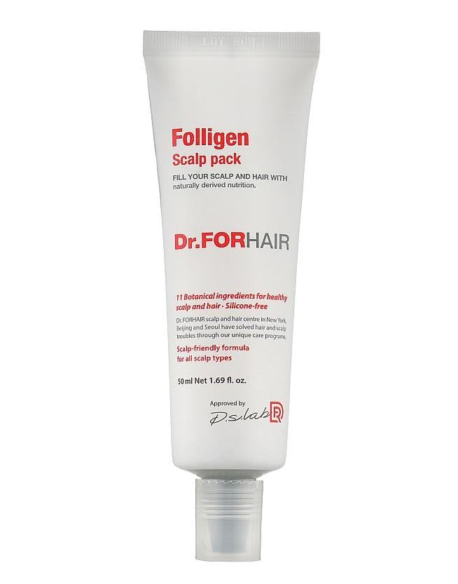 Маска для кожи головы Dr.FORHAIR Folligen Scalp Pack оздоравливающая (8809485532172)
