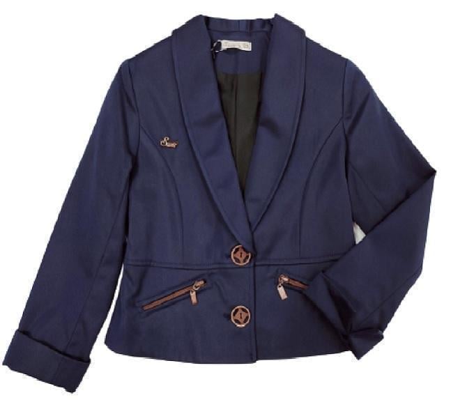 Пиджак школьный для девочки Suzie СТЕФАНИ 02 мемори cotton 134 см Синий (89941613_134)