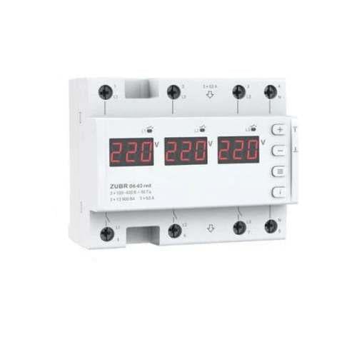 Реле напряжения ZUBR D6-63 Red Реле напряжения ZUBR D6-63 Red