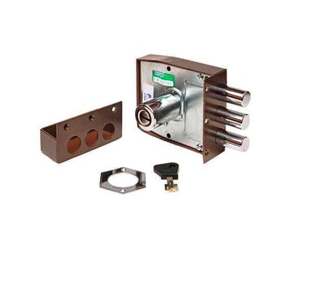 Замок сувальдний накладний Mottura 30.401 S лівий на 5 ключів Бронзовий (ЗП047) - фото 4 Замок сувальдний накладний Mottura 30.401 S лівий на 5 ключів Бронзовий (ЗП047) - фото 4