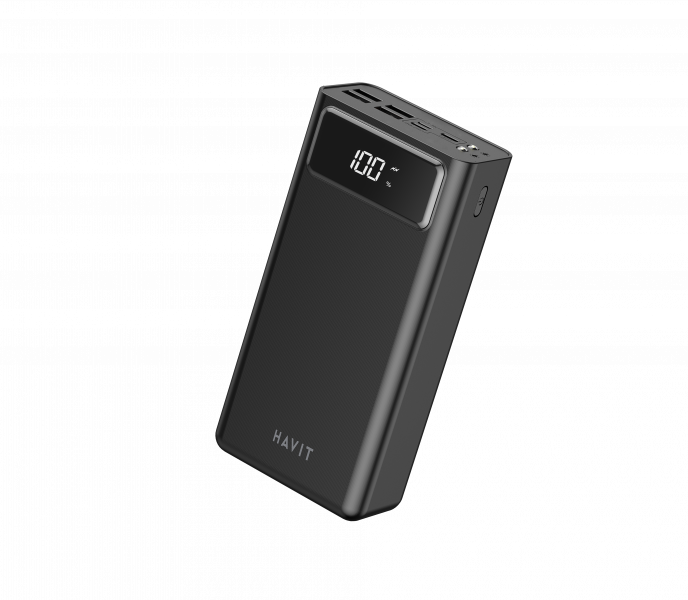 Повербанк з ліхтариком Havit 40000 mAh HV-PB56 QC+PD Чорний (27562) - фото 5