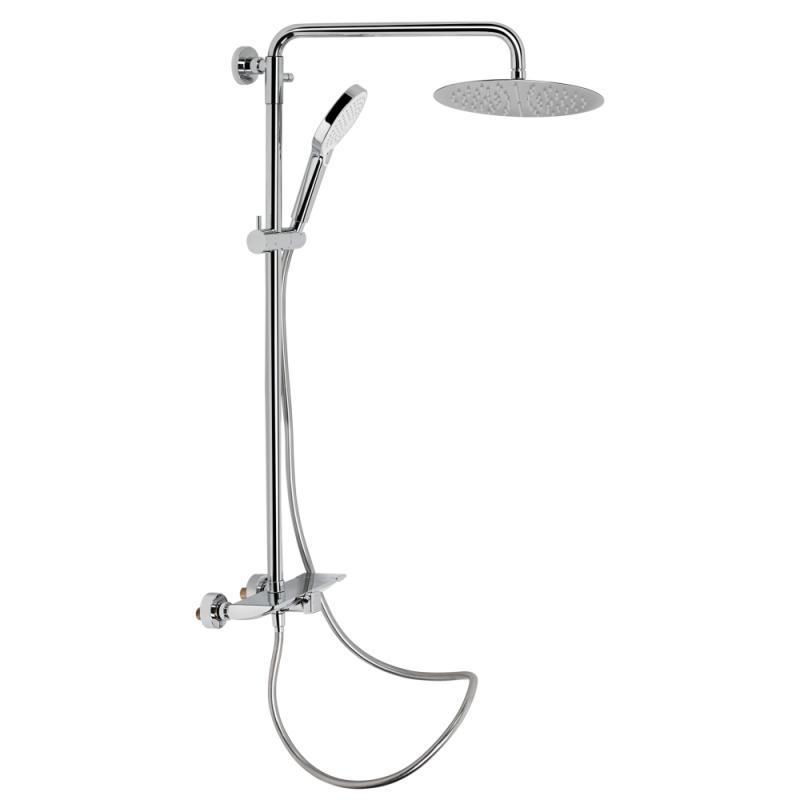 Душевая система универсальная Q-Tap Sloup QTSL51105OGC Chrome с изливом из полки (FRRS00041850) Душевая система универсальная Q-Tap Sloup QTSL51105OGC Chrome с изливом из полки (FRRS00041850)