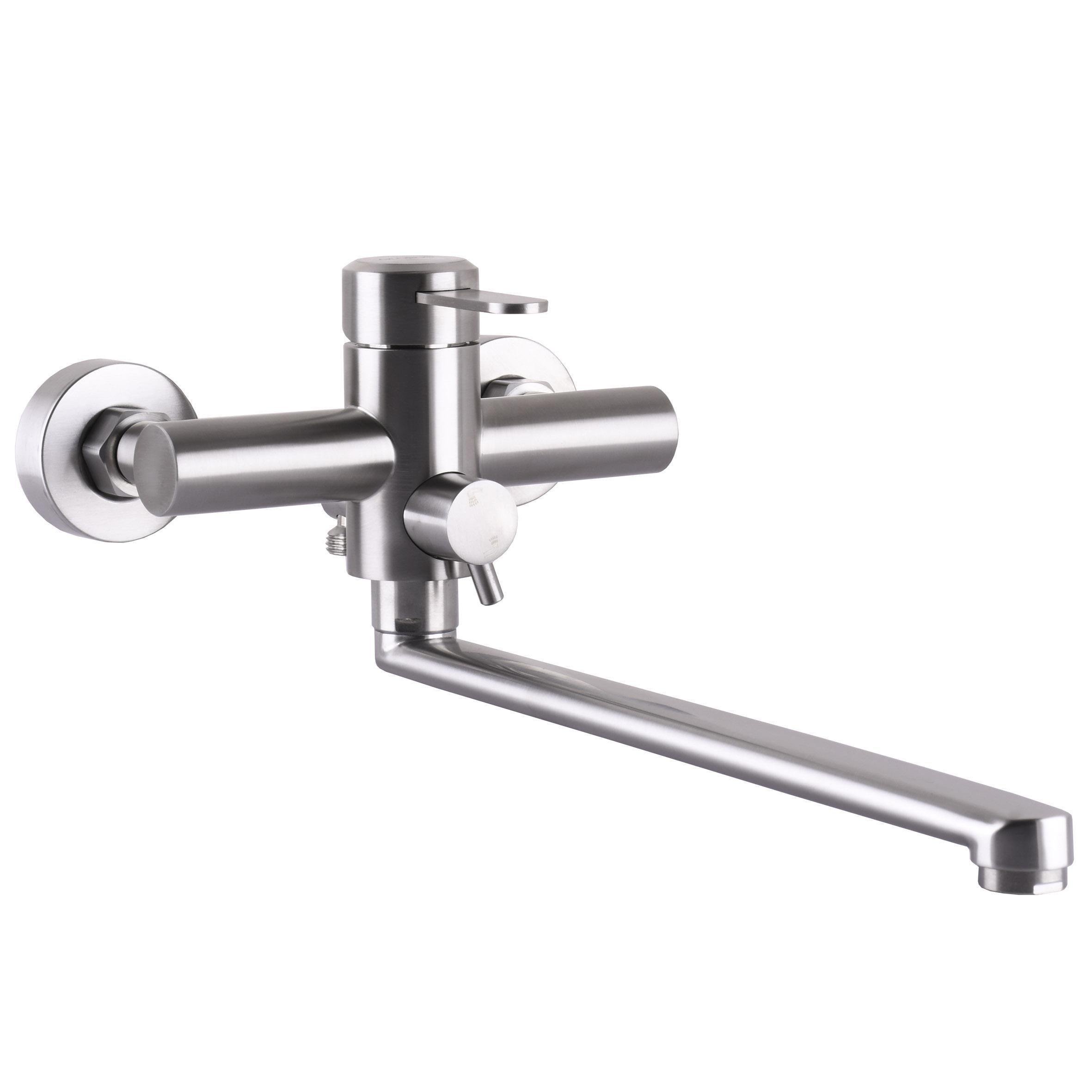 Смеситель для ванны GLux WIEN SUS2-208 с душевым комплектом Сатин (24834) Смеситель для ванны GLux WIEN SUS2-208 с душевым комплектом Сатин (24834)