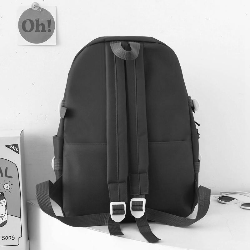 Рюкзак школьный набор DILUOQI 5в1 подростковый для девочки 5-11 класс сумка-шоппер/клатч/пенал Черный (28110614) - фото 4 Рюкзак школьный набор DILUOQI 5в1 подростковый для девочки 5-11 класс сумка-шоппер/клатч/пенал Черный (28110614) - фото 4