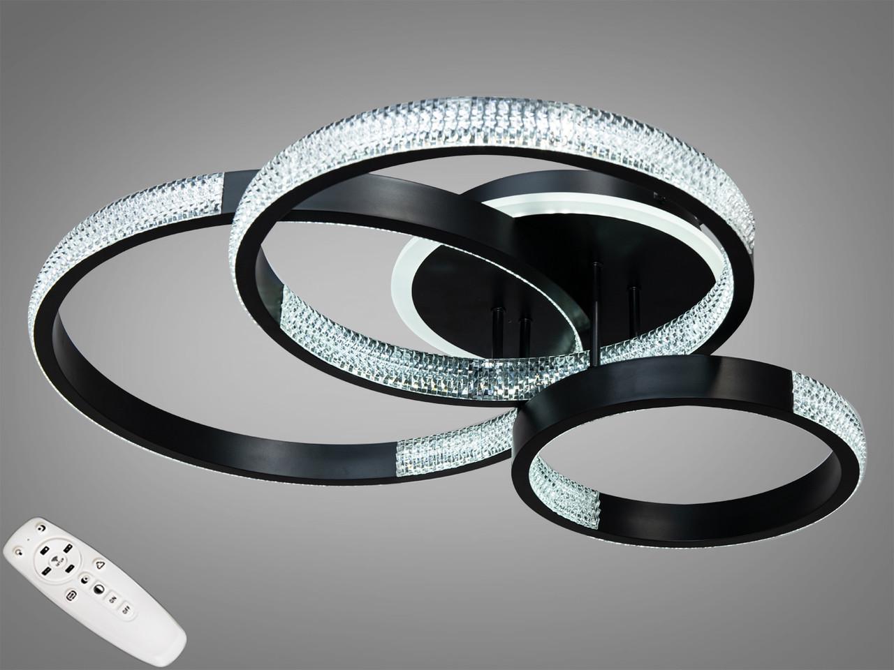 Люстра потолочная с димером LED 5140/3GR (2437588714)