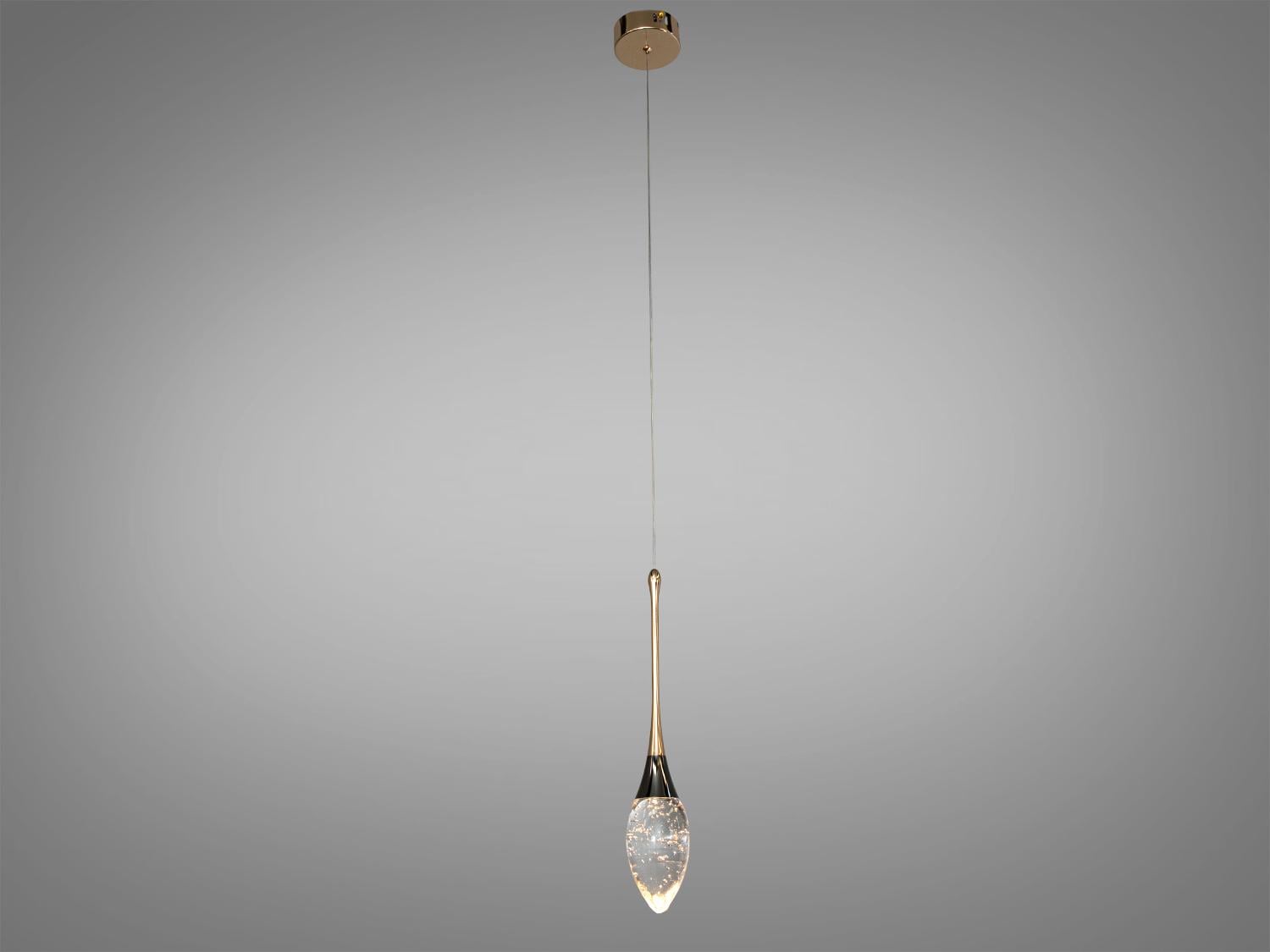 Подвес одинарный LED 4 Вт стекло Золотой (J2536-1G)