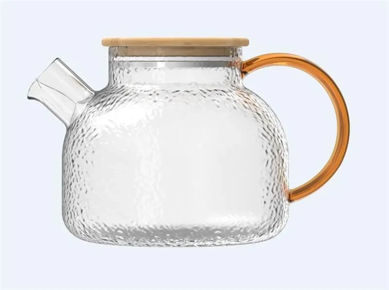 Чайник для заваривания Ardesto Gemini Dew из боросиликатного стекла с бамбуковой крышкой 1000 мл (AR3010GHM)