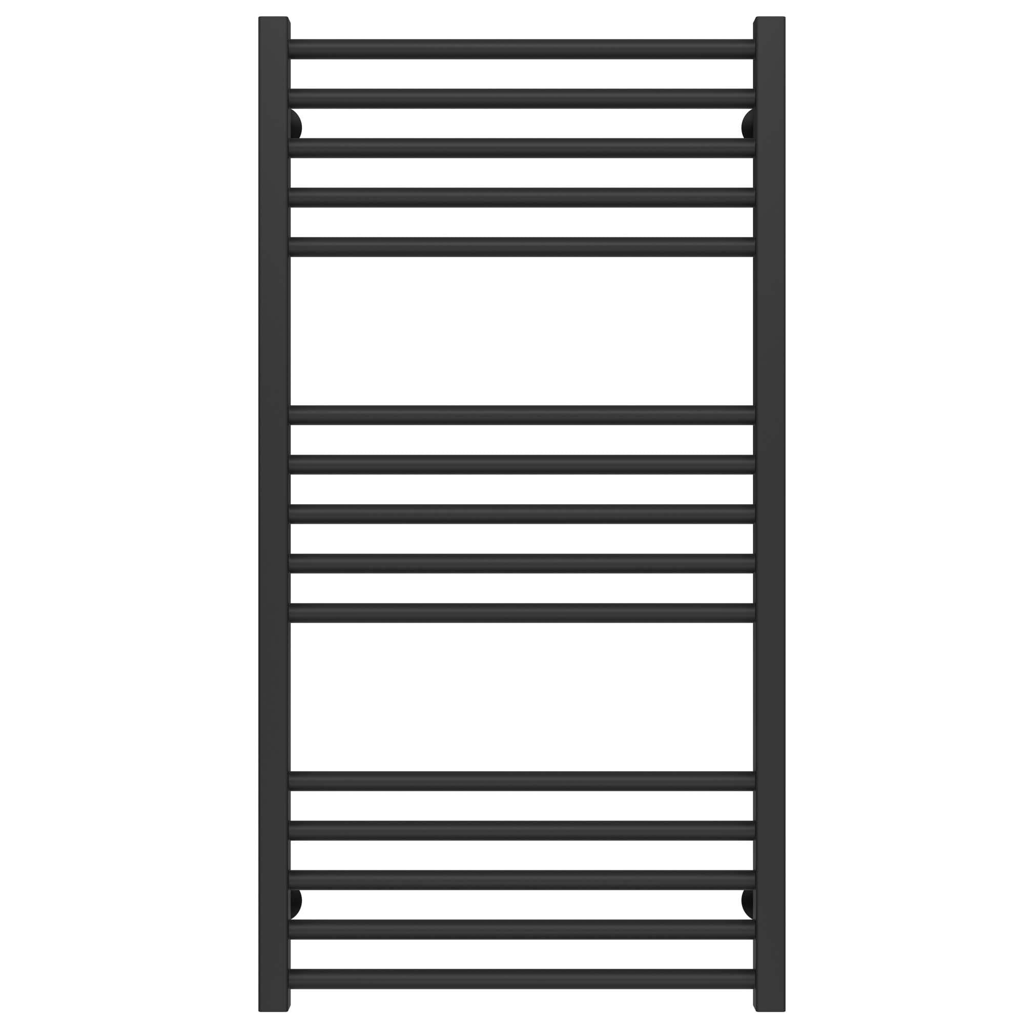 Полотенцесушитель водяной Deffi Lima П15 боковое правое подключение нержавеющая сталь 600х1000 мм Черный (A.LI.100.60.15.B.C)