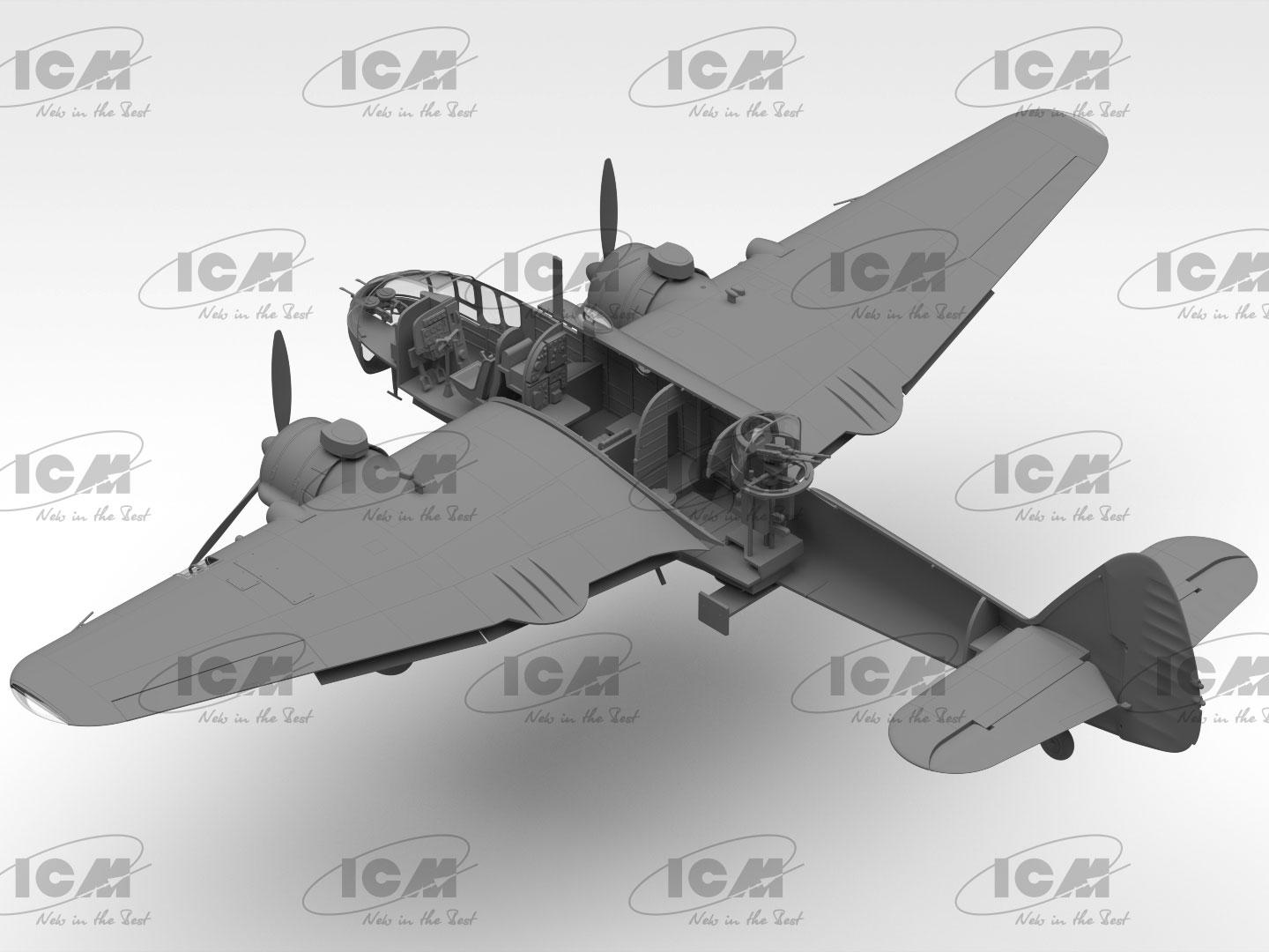 Збірна модель ICM Bristol Beaufort Mk.IA з тропічним фільтром (48311) - фото 15