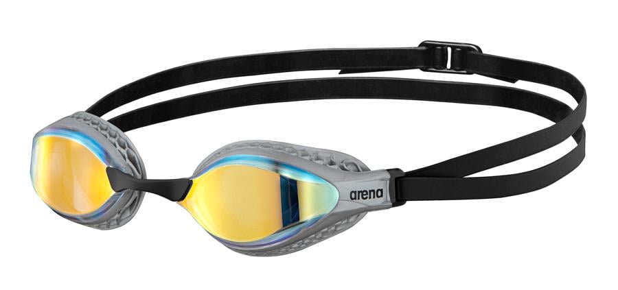 Очки для плавания Arena AIR-SPEED MIRROR OSFM Желтый/Медно-серебристый (38100453)