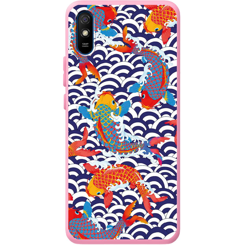 Чохол BoxFace Xiaomi Redmi 9A Koi Fish Рожевий силікон (40304-up2477-41931)