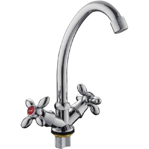 Смеситель для кухни Frap H27 F4027-2 1033744 двухвентильный Хром (102619)