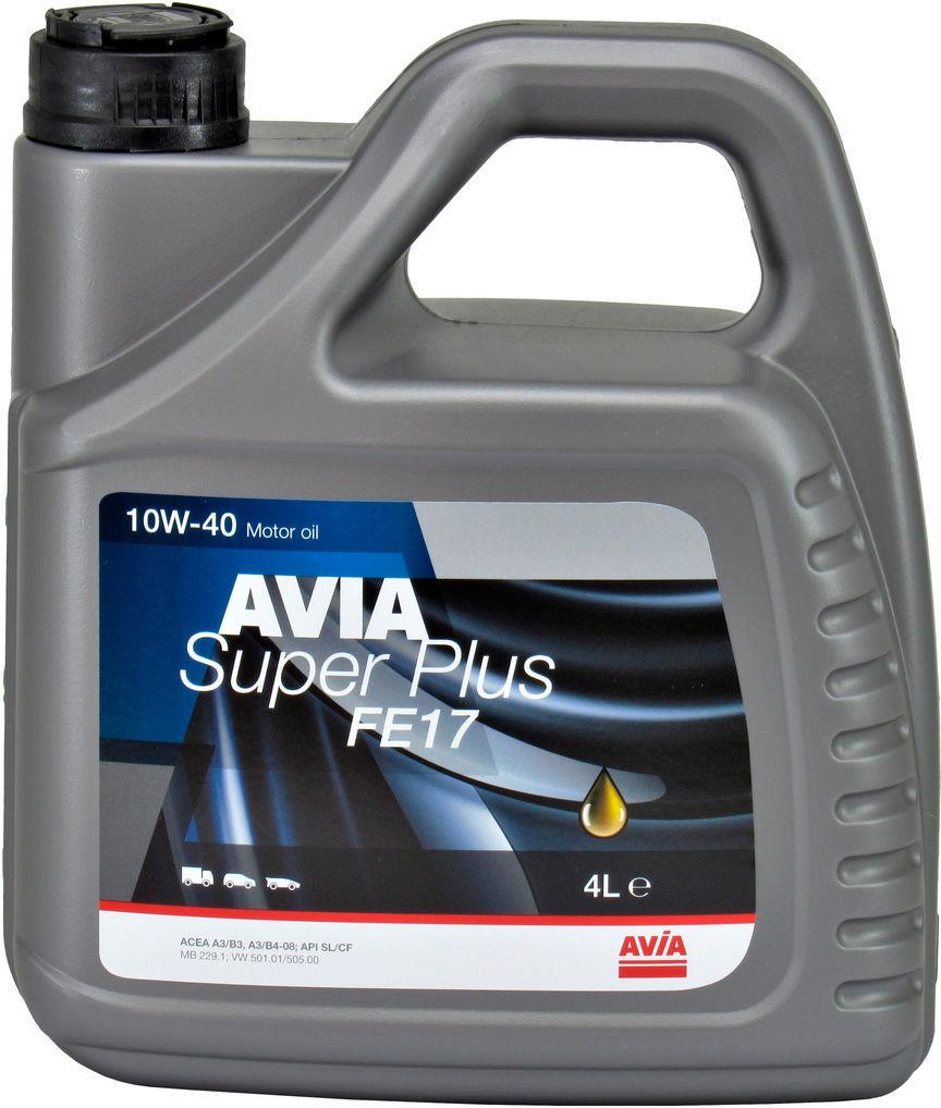 Моторное масло Avia Super Plus Fe17 бензин/дизель 10W-40 4 л (1400423)
