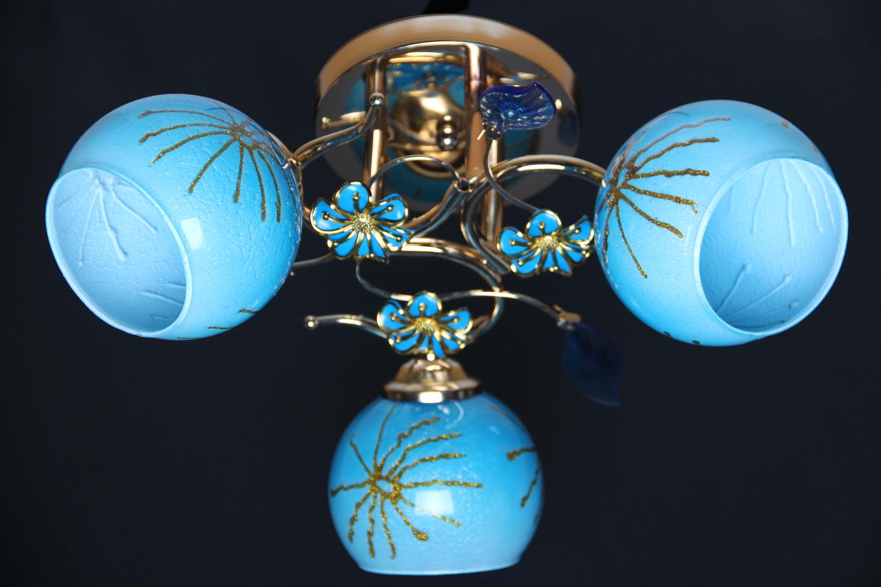 Люстра Svlight трехламповая 8654/3А Золотой/гол. (372922786)