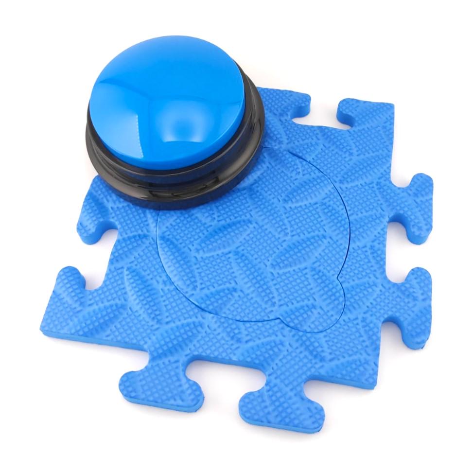 Кнопка голосовая интерактивная с функцией записи 9х4,5 см /коврик 16х16х1 см Синий (ИК9016к14) - фото 2 Кнопка голосовая интерактивная с функцией записи 9х4,5 см /коврик 16х16х1 см Синий (ИК9016к14) - фото 2