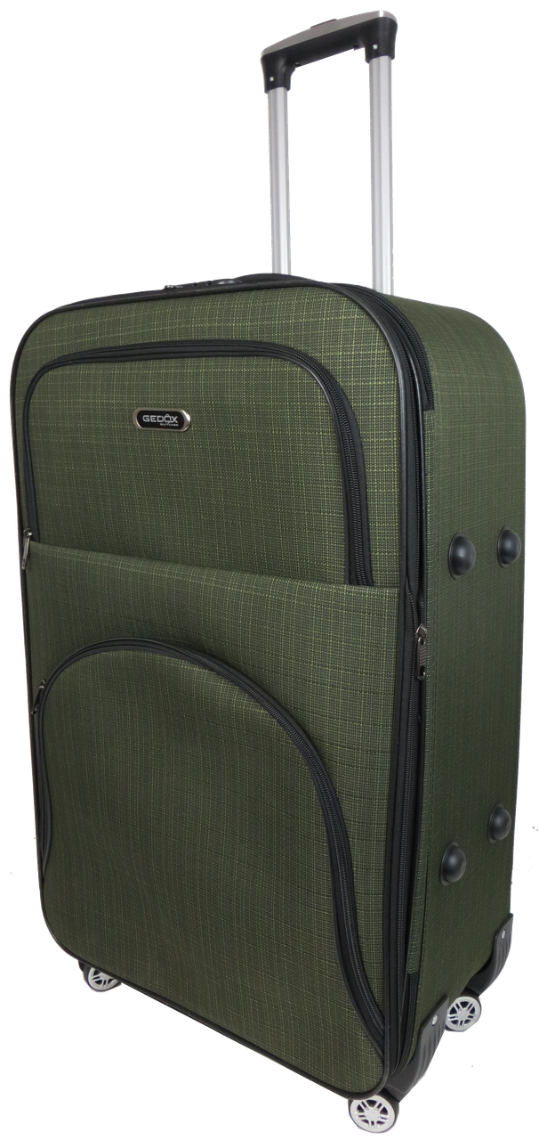 Чемодан большой текстильный Gedox GD Polo на колесах 100 л Хаки - фото 2 Чемодан большой текстильный Gedox GD Polo на колесах 100 л Хаки - фото 2