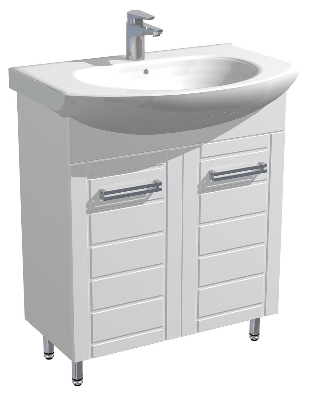 Тумба для ванной комнаты напольная AVT Лайн 70 с умывальником Руна 70 см Белый (30632084) Тумба для ванной комнаты напольная AVT Лайн 70 с умывальником Руна 70 см Белый (30632084)